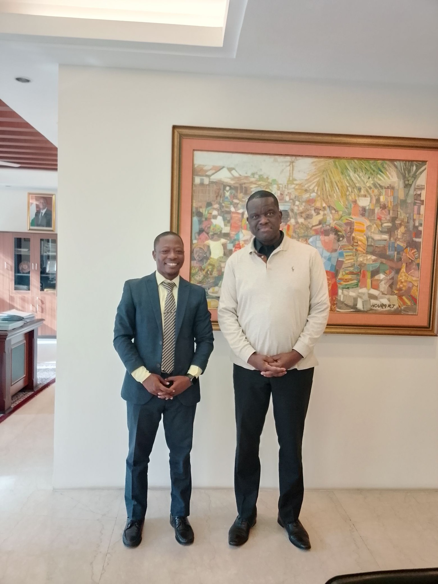 Audience avec S.E. Eric Camille N’Dri, Ambassadeur de Côte d’Ivoire en Inde